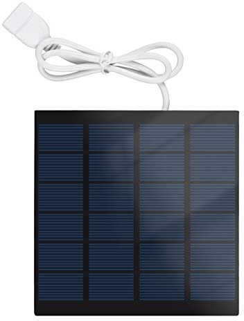 Pannello solare, Caricatore del pannello solare USB da 1,5 W da 6v, pannello solare del modulo monocristallino con interfaccia USB per la ricarica dei telefoni cellulari Mini