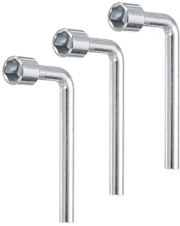 QUARKZMAN 3 Piezas Llave De Vaso Hexagonal En Forma De L 10mm Métrica De Acero Al Carbono De Un Solo Extremo Con 6 Puntos Para Reparaciones Generales Mantenimiento