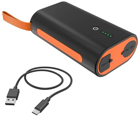 PBG X Power Bank per SUP Pompa - Batteria da 12 V 4000 mAh con indicatore LED & USB-C - Dispositivo di alimentazione mobile per pompa ad aria elettrica, campeggio e attività all'aperto