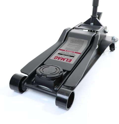 ELMAG Rangierwagenheber Profi Jack 3000 | Tragkraft 3000kg | Unterfahrhöhe 95-552 mm | Heber Ständer für KFZ, Auto, PKW, Werkstatt