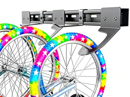Support mural pour vélos, crochets de rangement pour vélos, porte-vélos vertical peu encombrant, peut contenir jusqu'à 3 vélos et 2 casques, pour la maison, les magasins et les garages