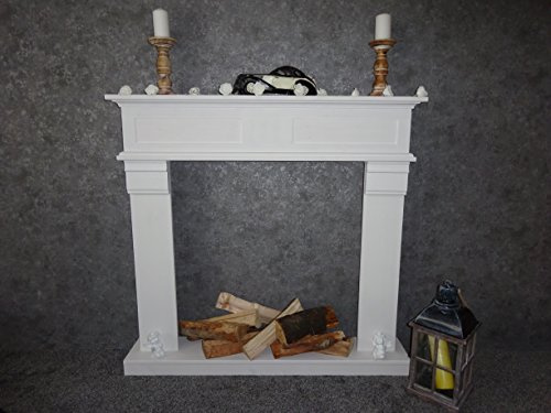 Wolkenstube Consola de chimenea Passion, borde de chimenea, color blanco