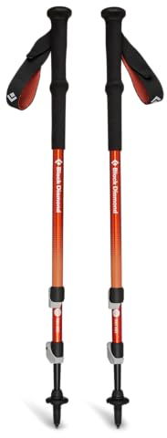 Black Diamond Trail Back Poles 100-140 cm, Burnt Sienna