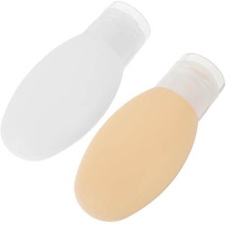 Mikinona 4piezas Botellas De Squeezable Para Dispensadores De Loción y Champú Succión y Para Cosméticos y Artículos De Tocador