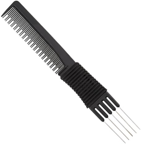 Lift Teasing Combs With Metal Prong Salon Teasing Back Combs With Metal Pick Lifting Fluffing Comb Hair Styling Comb