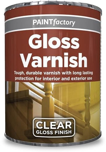AOC24 - All Purpose Varnish Paint Tin 300ml - Gloss, Matt, Yacht Clear Finish Paint - Tough, Durable Varnish Tin - Interior & Exterior Application - Use On Concrete, Metal & Wood (Gloss Varnish)