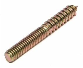 KSeSii Bullone di fissaggio M4 M5 M6 M8 Tasselli da legno a metallo Viti autofilettanti for fissaggio di mobili a doppia estremità Viti filettate for legno 30 pezzi(50MM_M5 30PCS)