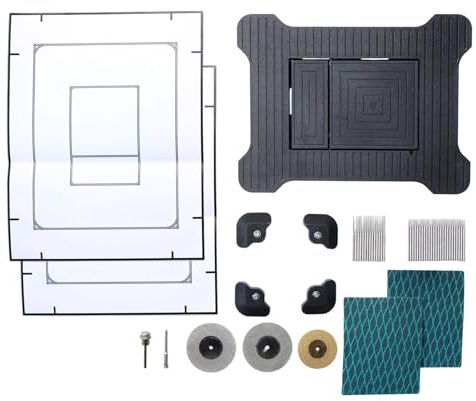 Push Plate for Grohe Skate Cosmopolitan, Hidden Tileable Push Plate, 2 Flushes, Push Plate for Cistern, Flush-Mounted Installation