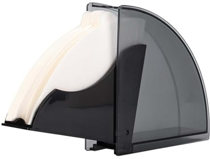 Soporte Para Filtro De Café - Soporte De Almacenamiento Acrílico a Prueba De Polvo Con Tapa | Dispensador De Papel en Forma De Abanico Con Filtro De Cono V60, Organizador Compacto Para Encimera De Coc