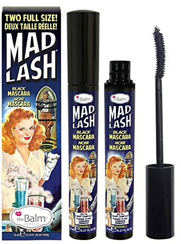 theBalm Mad Lash Voluminous Water-Resistant Mascara( 1 pack of 2)