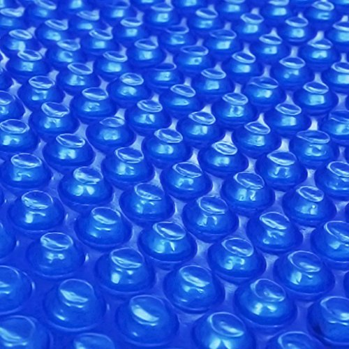 Festnight Poolskydd pool-solfilm rund poolskydd poolpresenning PE (455 cm, blå)