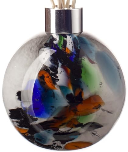 Amelia Art Glass Reed DIffuser Sphere - Grey Inferno, NORMAL, JNS_476032