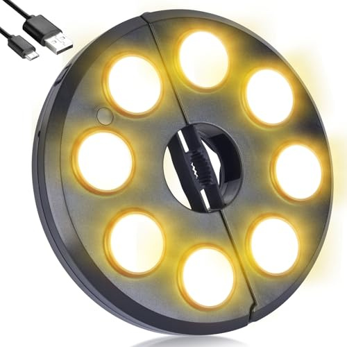 OYOCO Dual-Power Patio Umbrella Light-Rechargeable & Battery Operated Umbrella Lights,Cordless Umbrella Pole Light for Patio Pool Accessories and Backyard Decor(4 AA Batteries Not Included)