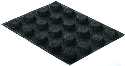 silikomart | SF026 Stampo Microforato in Silicone per Dolci AIRPLUS 16 ROUND, Antiaderente, 20 Monoporzioni, Confezione da 1 Stampo per Dolci e Salatini, 300 x 400 mm, Made in Italy