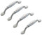 BOZONLI 4 x Céramique Poignée de Meuble, Poignee de Meuble Cuisine, Poignée Bâton de Porte Meuble, Cusine Poignée Barre de Porte d'Armoire en Alliages de Zinc (96mm)