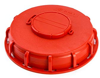 QWORK® IBC tanklock, IBC Vattentanklock, tanktillbehör plast röd 163 mm (# A)