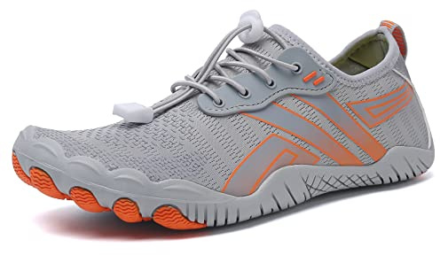 Bravover Unisex Water Shoes for Men Women with Five Toes Design Quick Dry Barefoot Aqua Shoes Ideal for Swim Pool Surf Beach Sea Activities