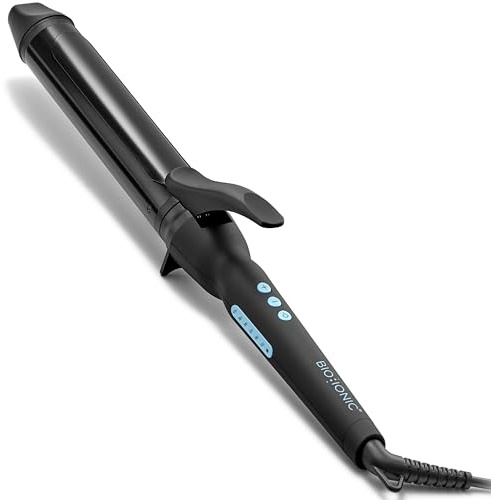 Bio Ionic Long Barrel Styler, 1.5 inch Extended Curling Iron with Moisture Heat Technology & NanoIonic MX, Versatile Curling Wand with Longer Barrel Best for Soft Curls