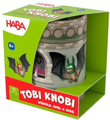 HABA Tobi Knobi – Mau mus tärningskopp från 6 år – Enkla regler för snabb lek – Perfekt för resor och hem – 2010890001