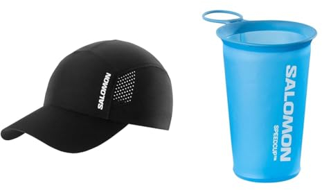 Salomon Cross Unisex Kappe Trail Running Wandern MTB Lauf & Soft Cup Speed 150ml/5oz Unisex Hydrationszubehör, Einfacher Zugriff, Leicht verstaubar, Frei von PVC und Bisphenol-A, Blau