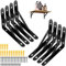 8 supporti per scaffali da 150 x 95 mm, supporto per scaffali a 90 gradi, in metallo, per montaggio a parete
