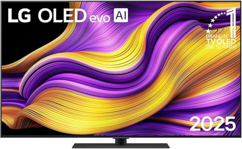 LG OLED evo AI G5 TV 55 pollici, Smart TV 4K, Base da appoggio inclusa, Processore α11 Gen2, Brightness Booster Ultimate, webOS con AI, Dolby Vision e Atmos, VRR e GSYNC 4K@165Hz, OLED55G56LS 2025