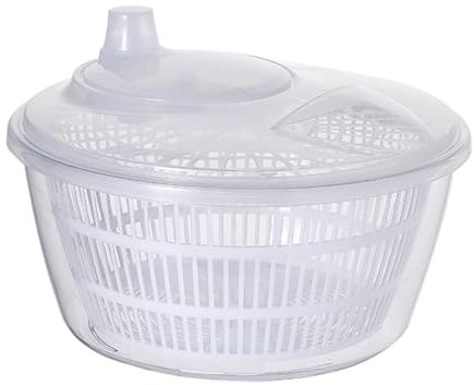 Generisk salladsslunga 22,8 x 12 x 17,5 cm, plast, BPA-fri, spinderella, färg: rosa/blå/vit