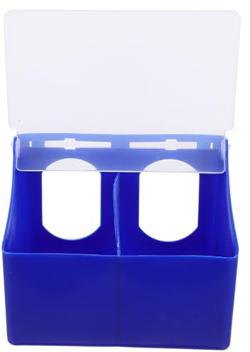 HIAKDOFT Mangiatoia Pigeon Feeder Due Scomparti con Gancio per Gabbie Uccelli Dispenser Acqua e Cibo per Piccioni e Uccellini Design Capacità Grande Facile da Installare e Pulire