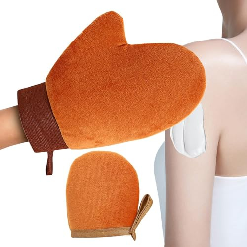 Guante De Bronceado Flockado, Reutilizable Y Lavable A Máquina