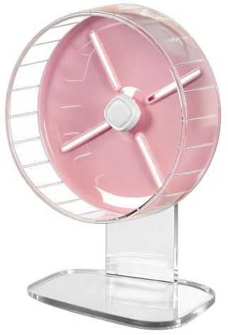 25,4 Centimeter Hamsterhjul 25,4 cm Löphjul med Justerbart Stativ | Tillbehör för Hamsterlöpning För ökenråttor, möss, chinchillor, illrar, ekorrar, sockerflygare, i , inomhus, utomhus, i