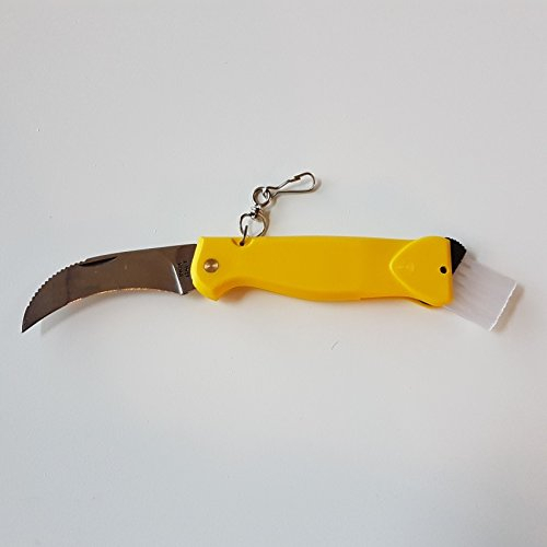 Fox Knives Pilzmesser Griff aus Kunststoff gelb Bürste Art. 406 yellow