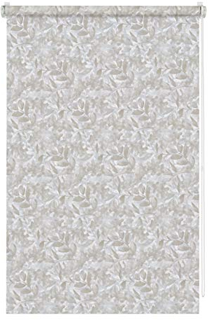 Gardinia EASYFIX Rollo Dekor zum Klemmen, Blickdicht, Alle Montage-Teile inklusive, Natural Camouflage, Hellgrau/Taupe, 100 x 150 cm (BxH), 36170