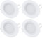 acegoo 12V Einbaustrahler LED Flach 4 Stück Einbauspots Kaltes Weiß 3W Spots Dimmbar Downlights Einbauleuchte für Wohnmobil Wohnwagen Camper Boot Möbel Yacht 6400K Weiß