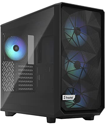 Fractal Design Meshify 2 Lite RGB Black Light Tinted Tempered Glass - ATX Mid Tower Computer Case