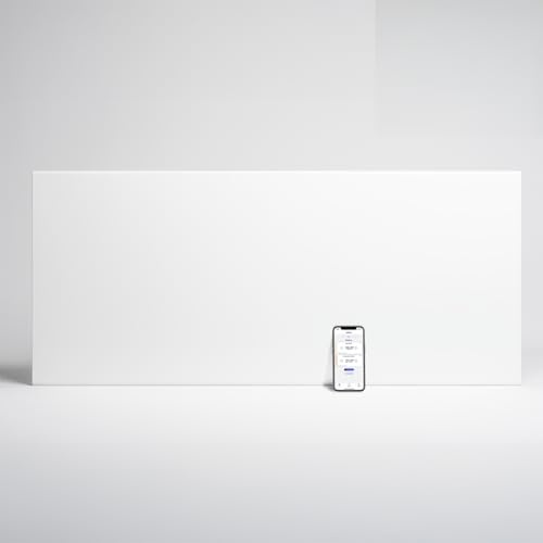 Adax Neo Compact - Intelligente Wifi Elektroheizkörper - 2000W, Weiß | Elektroheizung Wandmontage | Wandkonvektor - 420mm | Smartphone-Steuerung | Thermostat mit LCD-Anzeige | Heizung Elektrisch