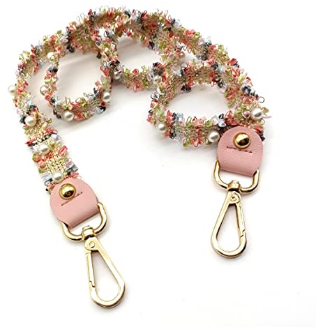 Tracolla Rosa per Borse Donna, 110cm Cinghia di Ricambio, Colorato Con Gold Moschettone, Durevole, per Crossbody Borsa, Borsetta, DIY Spalla Accessori, 2.5cm