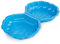 URBN-TOYS Bac à sable en plastique en forme de coquillage pour jardin, piscine (bleu)