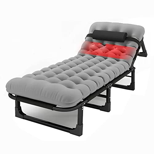 KAZUP Campingbetten für Erwachsene, tragbares Bett für Erwachsene, Klappbett mit Matratze, 76,2 cm extra breites, Robustes Klappbett, Outdoor-Camping und Mittagspause im Innenbereich (Farbe: 6)