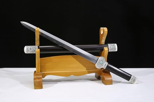 TEERMA 28 Zoll China Handmade Schwert aus Hohem Mangan Stahl scharfes und echtes Katana China Schwert DJ001
