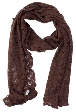 Invero, Merino Schal -Lilly, 100% Wolle (Hellbraun)