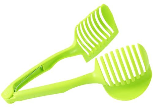 GmwyCzV Trancheuse à Tomates Coupe-Citron, Pince à Fruits Ronde Multifonctionnelle, Coupe-Fruits à Tranches avec Poignée Longue, Aliments et Boissons Faits Maison, Facile à Trancher Cuisine Outil