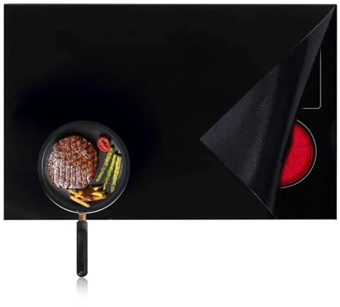 Induction Hob Protector Mat 52×78cm Silicone Induction Hob Covers Prevents Scratches & Scuffs Induction Hob Protector Multifunctional Silicone Mats