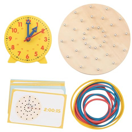 Generisch Reloj de aprendizaje para niños, práctico juguete educativo para el hogar, práctico juguete como materiales de aprendizaje, para educación en el hogar, guardería, escuela, viajes