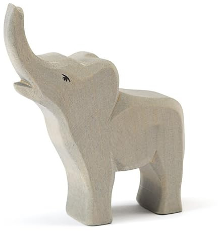 Ostheimer Elefant liten trumpetande träfigur av (20422)