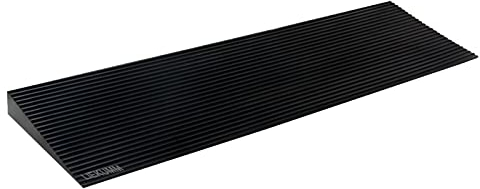 LIEKUMM Gummi Türschwellenrampe 4,5 cm Höhe, 650 kg Tragkraft Rollstuhlrampe, rutschfest Schwellenrampe für Türöffnungen, Bordsteine, Stufen, Scooter, Kinderwagen, Motorrad