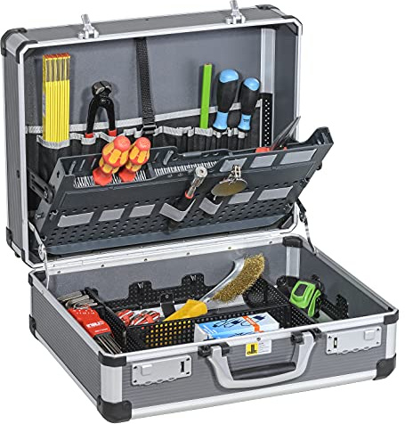 Allit 427210 AluPlus Service >C<44-1, Servicekoffer, Montagekoffer, Monteurkoffer, Werkzeugkoffer leer