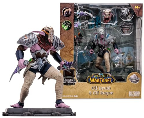 McFarlane World of Warcraft Actionfigur Night Elf: Druid/Rogue 15 cm