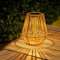 ZWOOS Solarlaterne für Außen Garten, Helle Solar Rattan Latern im Boho-Stil, Hängend/ Stehend, Solarlampen für Balkon, Terrasse, Garten Deko (A)