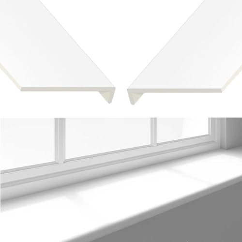Window Sill Capping Board - Square Edge Window Board Sill Cover - Plastic Window Cill Cover - 200mm (W) x 1 Metre (L) x 9mm (T)