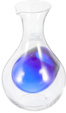 HOLIDYOYO Décanteur à Vin Verre Avec Design Ergonomique Et Espace Pour Glace Carafe Élégante Pour Amateur De Vins Et Dégustations